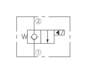 Символ операции ISV08-20 Poppet 2-Way N.C. Соленоидный клапан