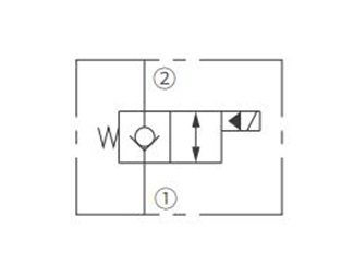 Символ операции ISV08-22 Poppet 2-Way N.C. Соленоидный клапан