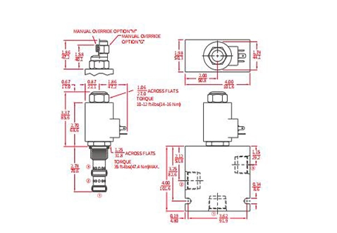 Производительность/размер/секционный чертеж IPV72-30 Пропорциональный клапан управления потоком