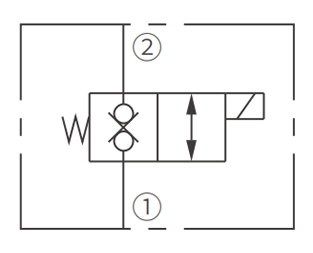 Символ операции ISV10-28 Poppet 2-Way N.C. Би-направленная блокировка