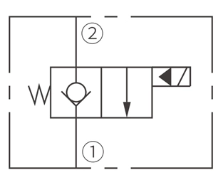 Символ операции ISV10-B20 Poppet 2-Way N.C. Соленоидный клапан